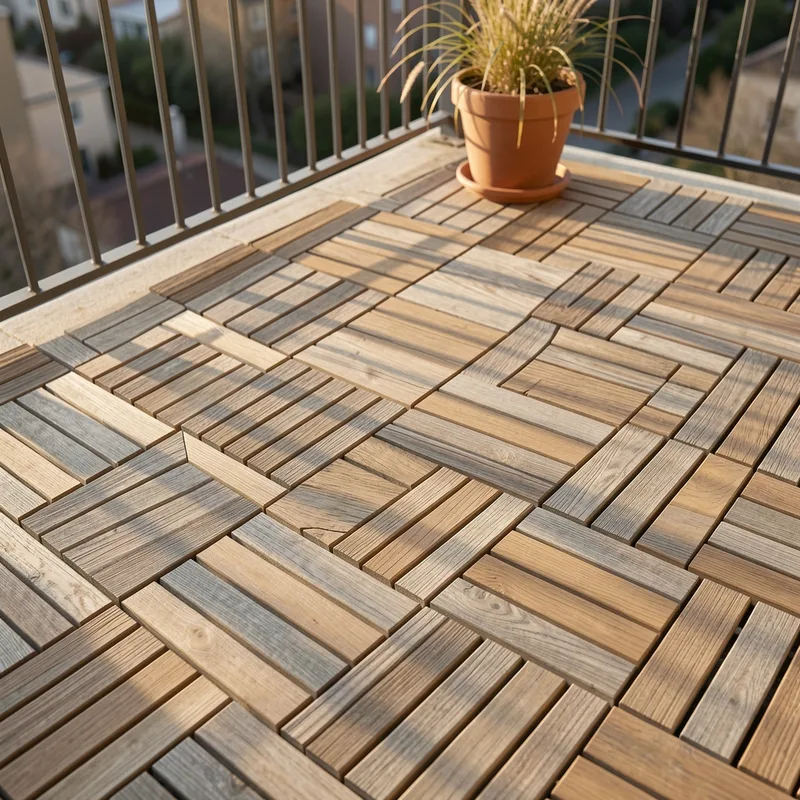 Dalle de terrasse en bois : choisir et poser un caillebotis