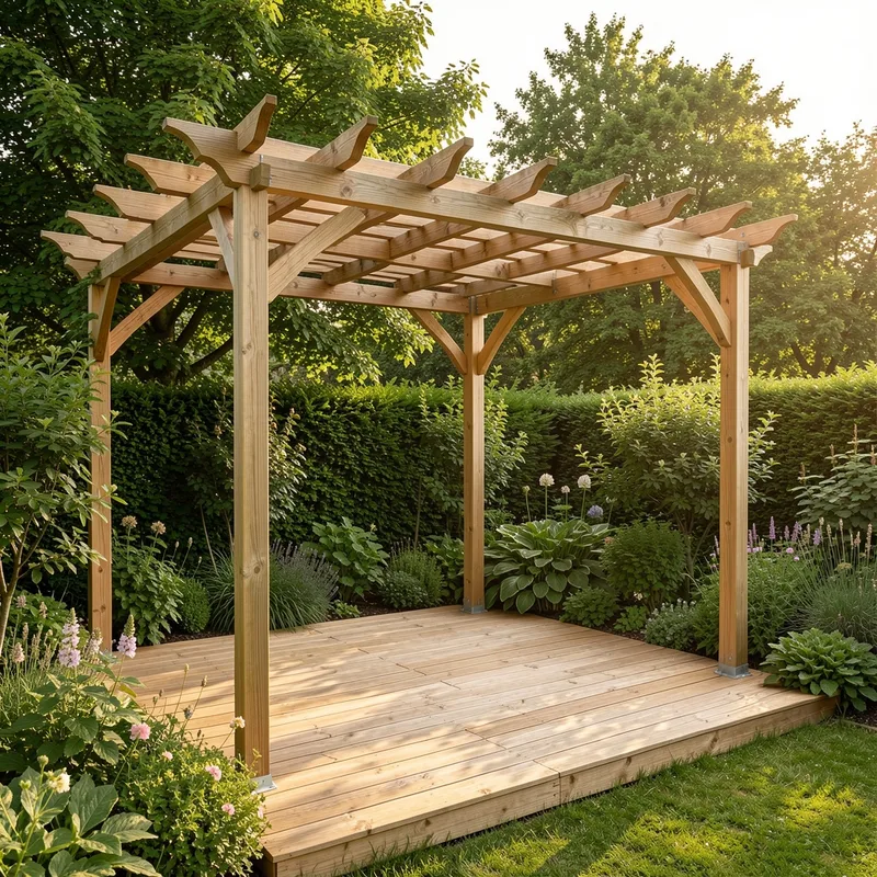Installer une pergola adossée en bois : le guide complet